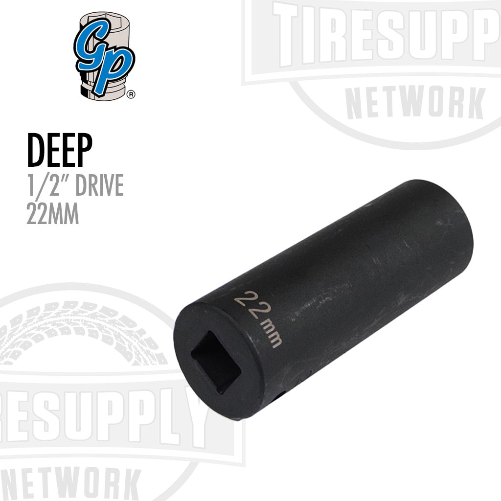1/2″ Drive x 22mm Impact Socket - Deep (2022MD) – Tire Supply Network