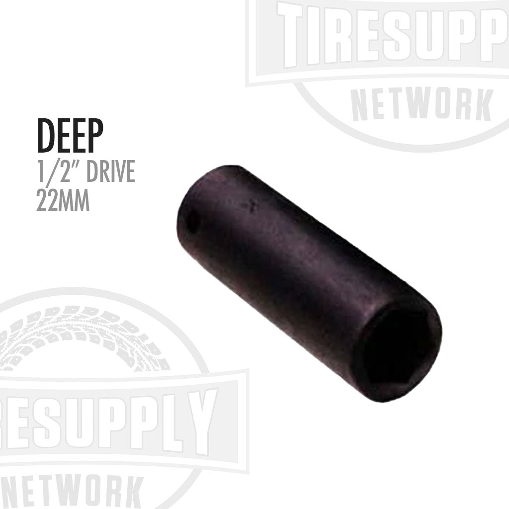 1/2″ Drive x 22mm Impact Socket - Deep (2022MD)