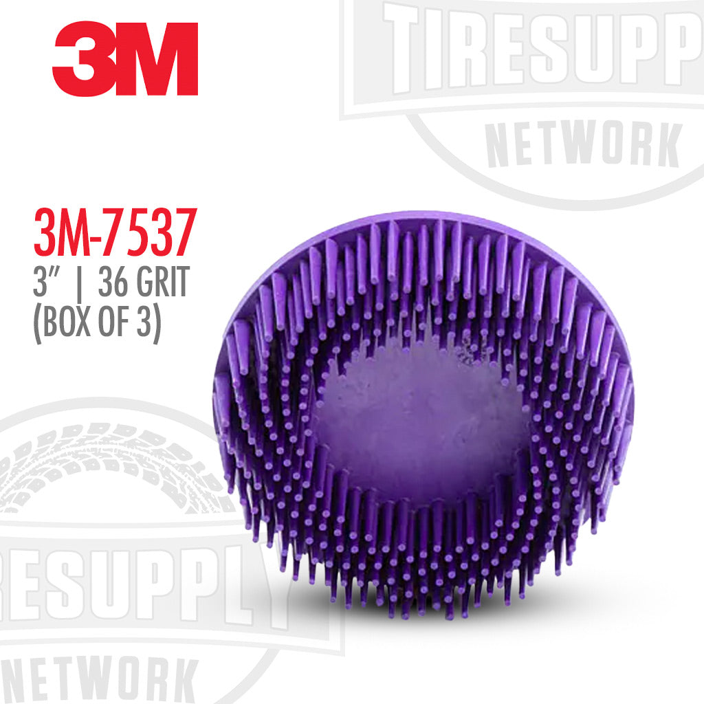 3M | 3″ Bristle Disc 36 Grit - 3 per Box (3M-7537)