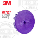 3M | 3″ Bristle Disc 36 Grit - 3 per Box (3M-7537)