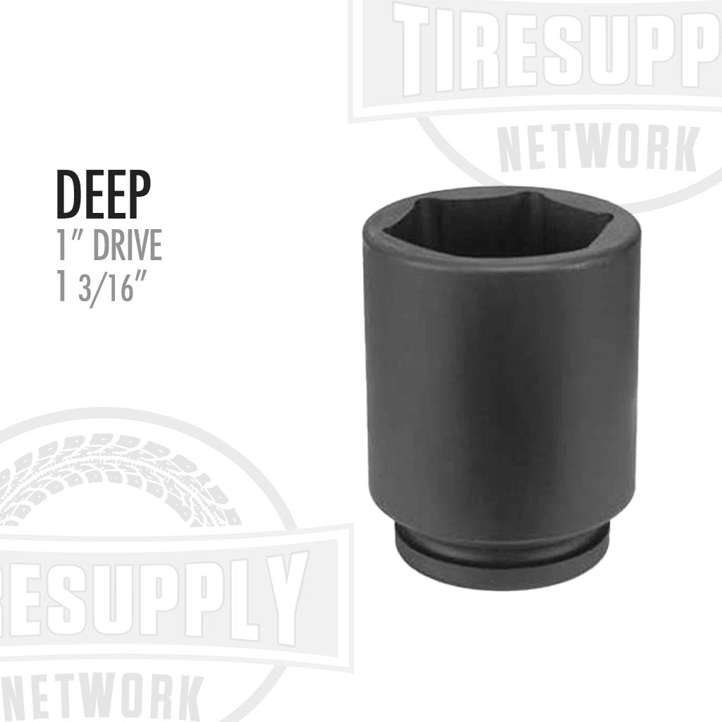 1″ Drive x 1 3/16″ Impact Socket - Deep (4038D)