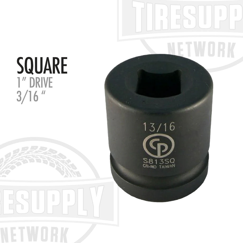 1″ Drive x 13/16″ Impact Socket - Square (526S)