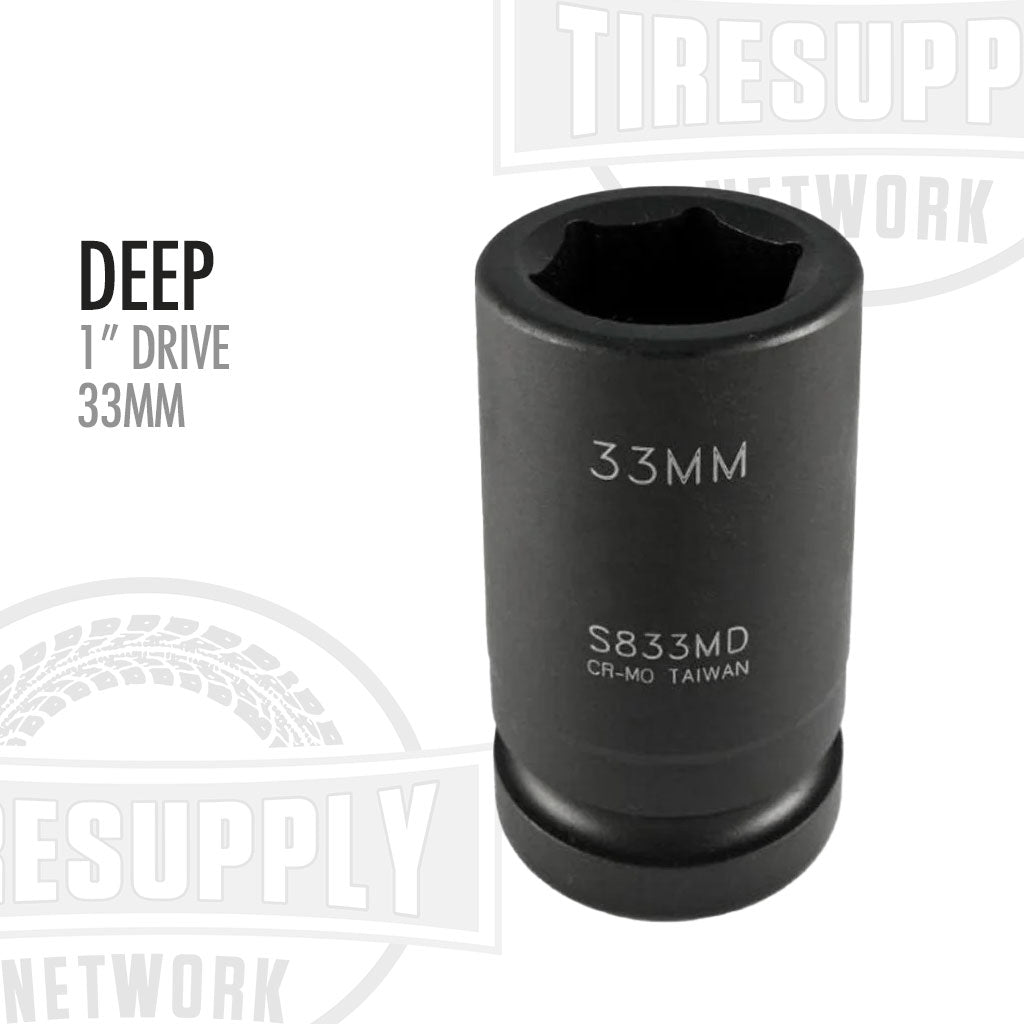 1″ Drive x 33mm Impact Socket - Deep (533MD)