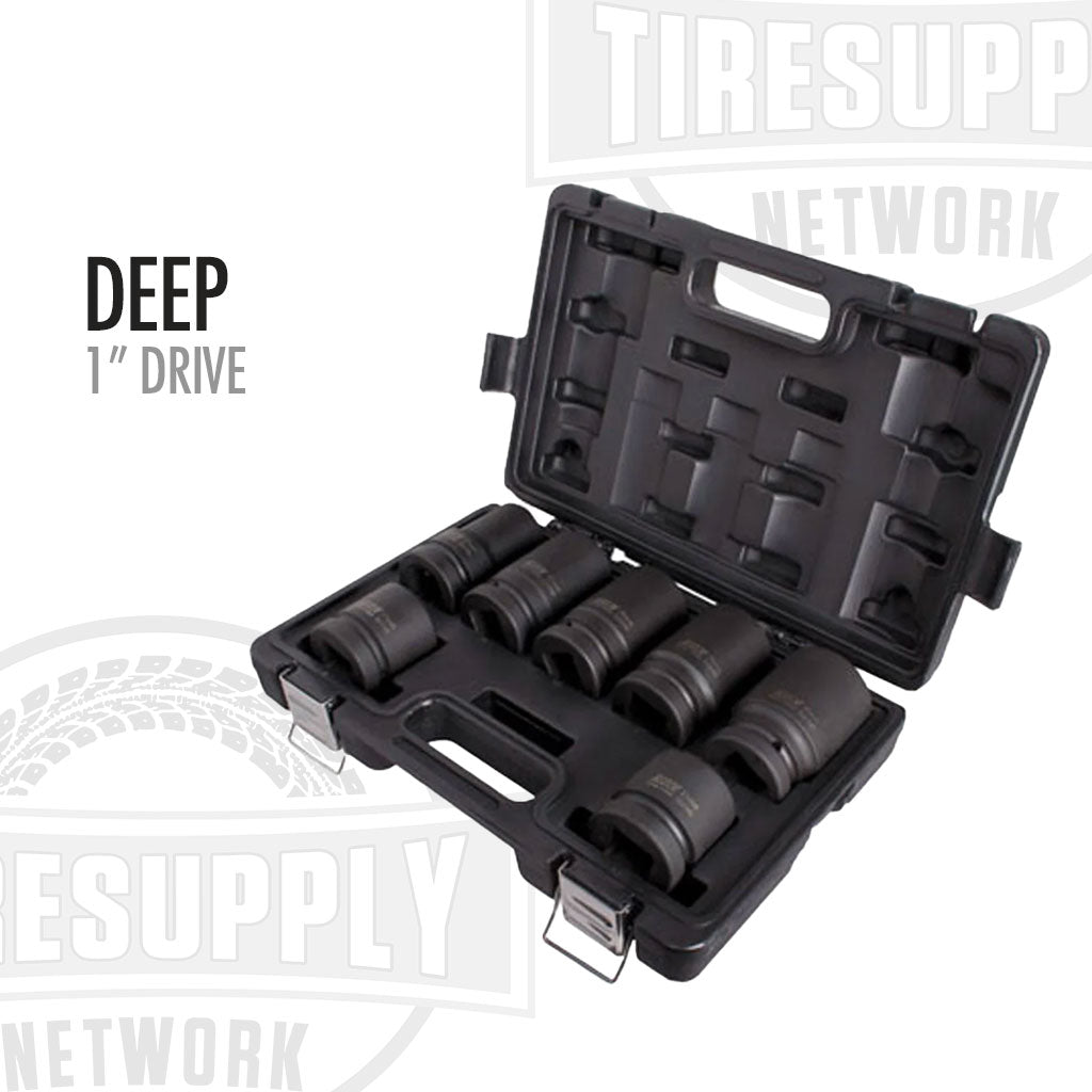 1″ Drive 7-Piece Metric Deep Impact Socket Set - 3197M - 5697M (5697)