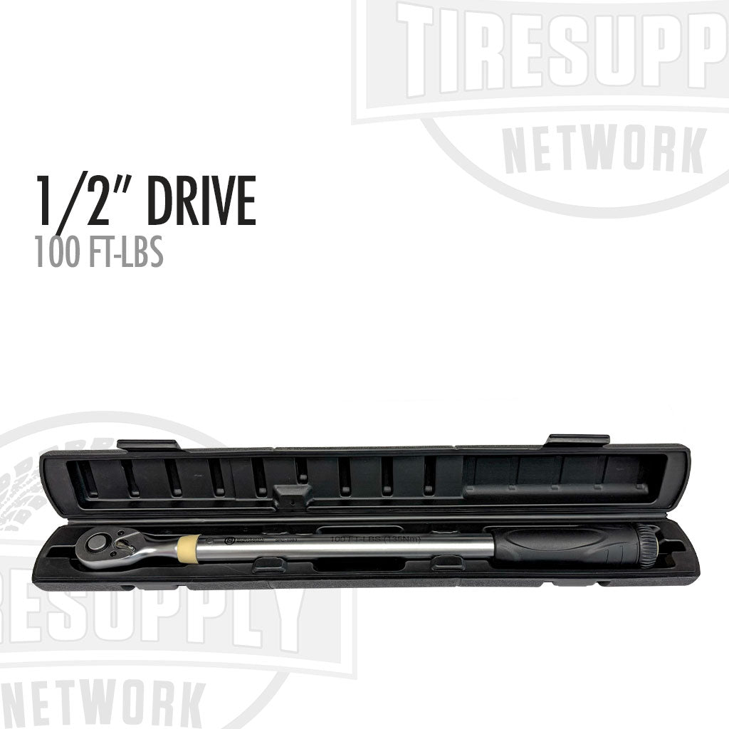 1/2&quot; Drive Preset Click-Type Torque Wrench - 100 ft-lbs (5PC-1003)