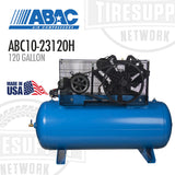 ABAC | Two Stage 10HP, 120 Gallon Air Compressor - Horizontal (ABC10-23120H)