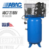 ABAC ABC7-2180V | Two Stage 7.5HP, 80 Gallon Air Compressor - Vertical