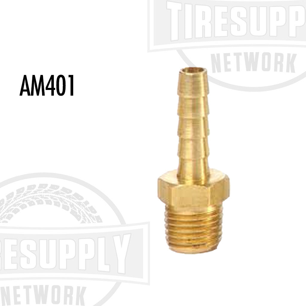 Hose Barb - 1/4″ x 1/4″ NPTM (401)