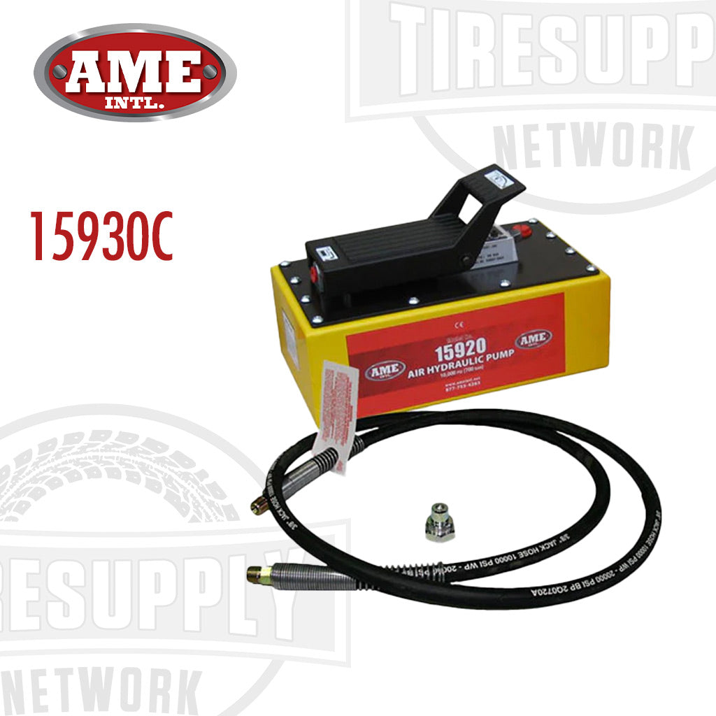 AME | 5 Quart Hydraulic Pump with Hydraulic Hose &amp; Coupler (15930C)