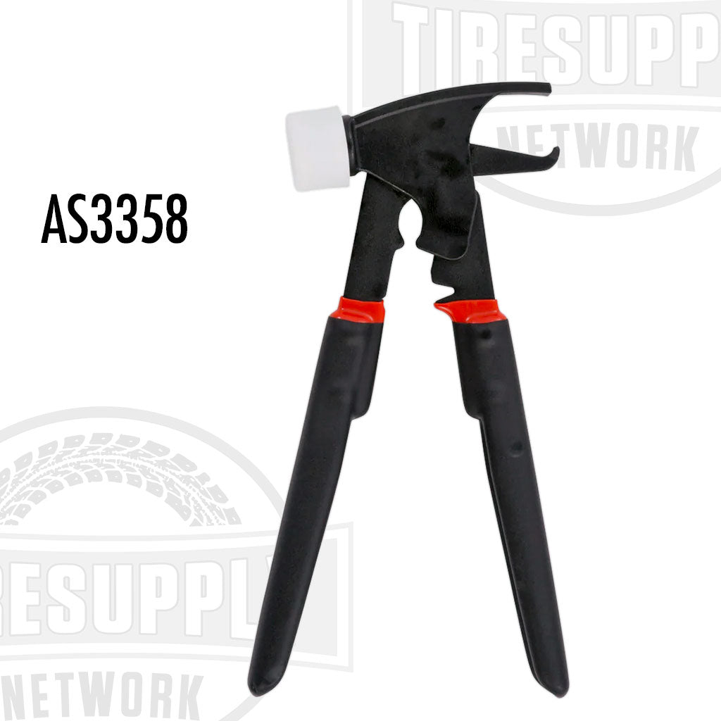 Heavy Duty Wheel Weight Pliers and No-Mar Hammer Tool (AS3358)