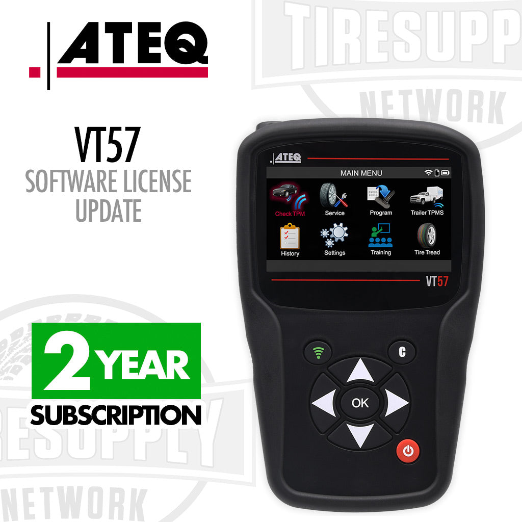ATEQ SW57 | TPMS Tool Software License Update for VT57 - Choose 1, 2, or 3 Year Subscriptions
