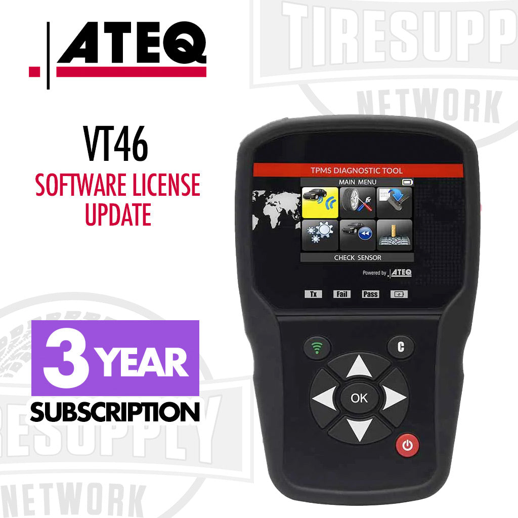 ATEQ | VT46 TPMS Tool Software License Update - Choose 1, 2, or 3 Year Subscriptions (SW46-000*)