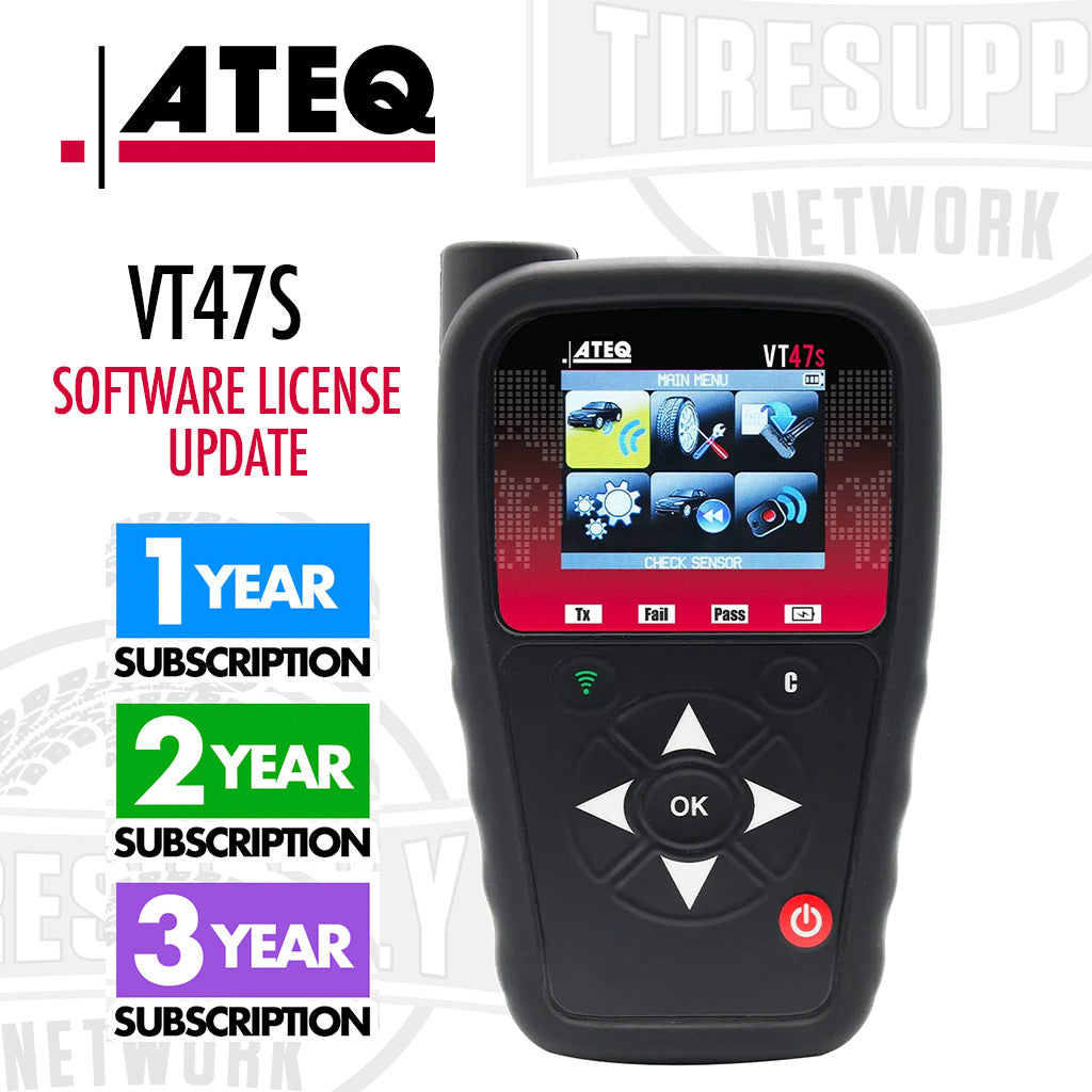 ATEQ | VT47S TPMS Tool Software License Update - Choose 1, 2, or 3 Year Subscription (SW47-000*)