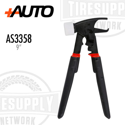 +AUTO AS3358 | Heavy Duty Wheel Weight Pliers and No-Mar Hammer Tool