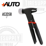 +AUTO AS3358 | Heavy Duty Wheel Weight Pliers and No-Mar Hammer Tool