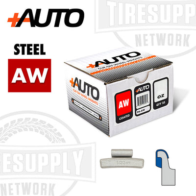 +AUTO AW-Style Coated Steel Clip-On Wheel Weight, QTY 25
