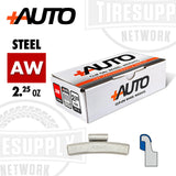 +AUTO | AW-Style Coated Steel Clip-On Wheel Weights - Choose Size or Bulk Set (PA-AW*)