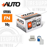 +AUTO | FN-Style Coated Steel Clip-On Wheel Weights - Choose Size or Bulk Set (PA-FN*)