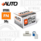 +AUTO | FN-Style Coated Steel Clip-On Wheel Weights - Choose Size or Bulk Set (PA-FN*)