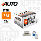 +AUTO | FN-Style Coated Steel Clip-On Wheel Weights - Choose Size or Bulk Set (PA-FN*)