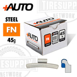 +AUTO | FN-Style Coated Steel Clip-On Wheel Weights - Choose Size or Bulk Set (PA-FN*)