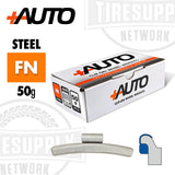 +AUTO | FN-Style Coated Steel Clip-On Wheel Weights - Choose Size or Bulk Set (PA-FN*)