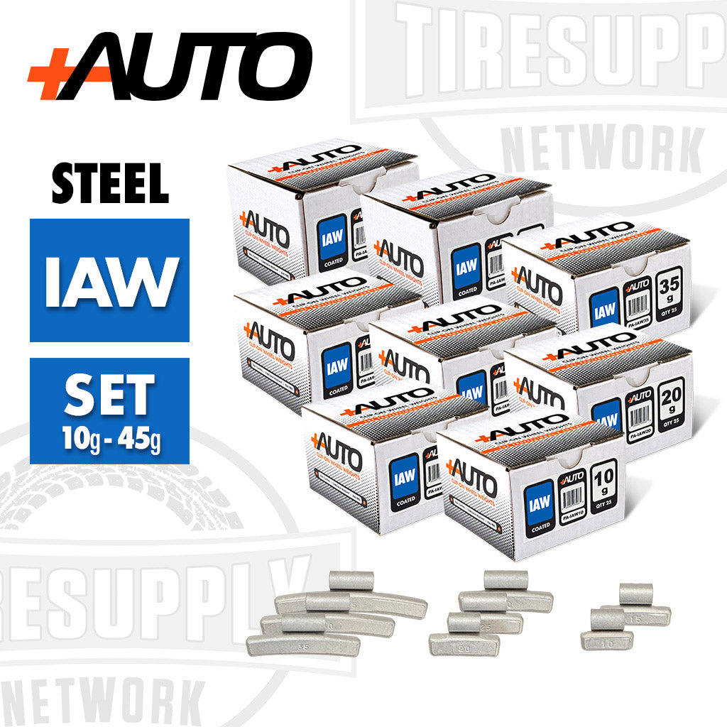 +AUTO | IAW-Style Coated Steel Clip-On Wheel Weights - Choose Size or Bulk Set (PA-IAW*)
