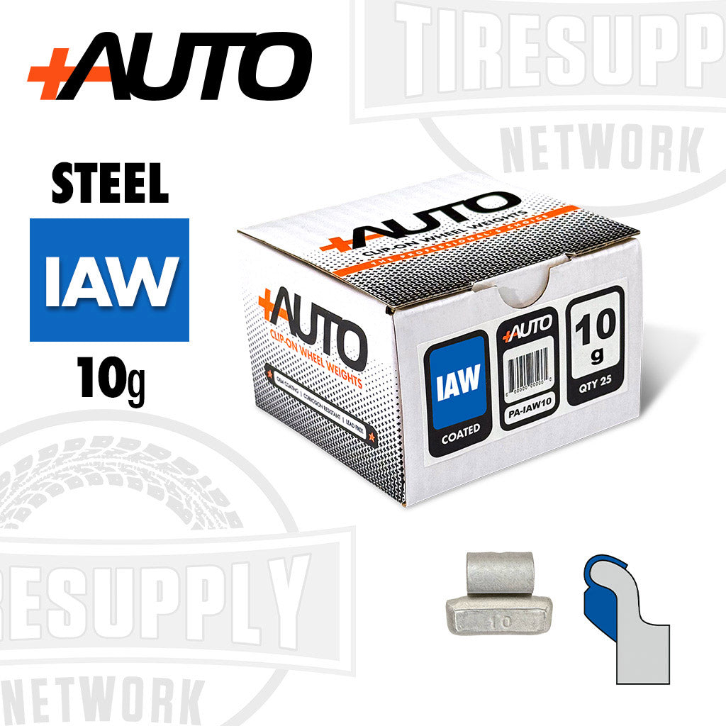 +AUTO | IAW-Style Coated Steel Clip-On Wheel Weights - Choose Size or Bulk Set (PA-IAW*)