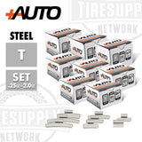 +AUTO | T-Style Coated Steel Clip-On Wheel Weights - Choose Size or Bulk Set (PA-T*)