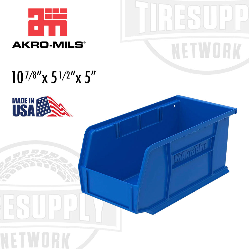 Akro-Mils | AkroBins Plastic Hanging &amp; Stacking Storage Bin 10-7/8″ x 5-1/2″ x 5″ - Choose Color (30230*)