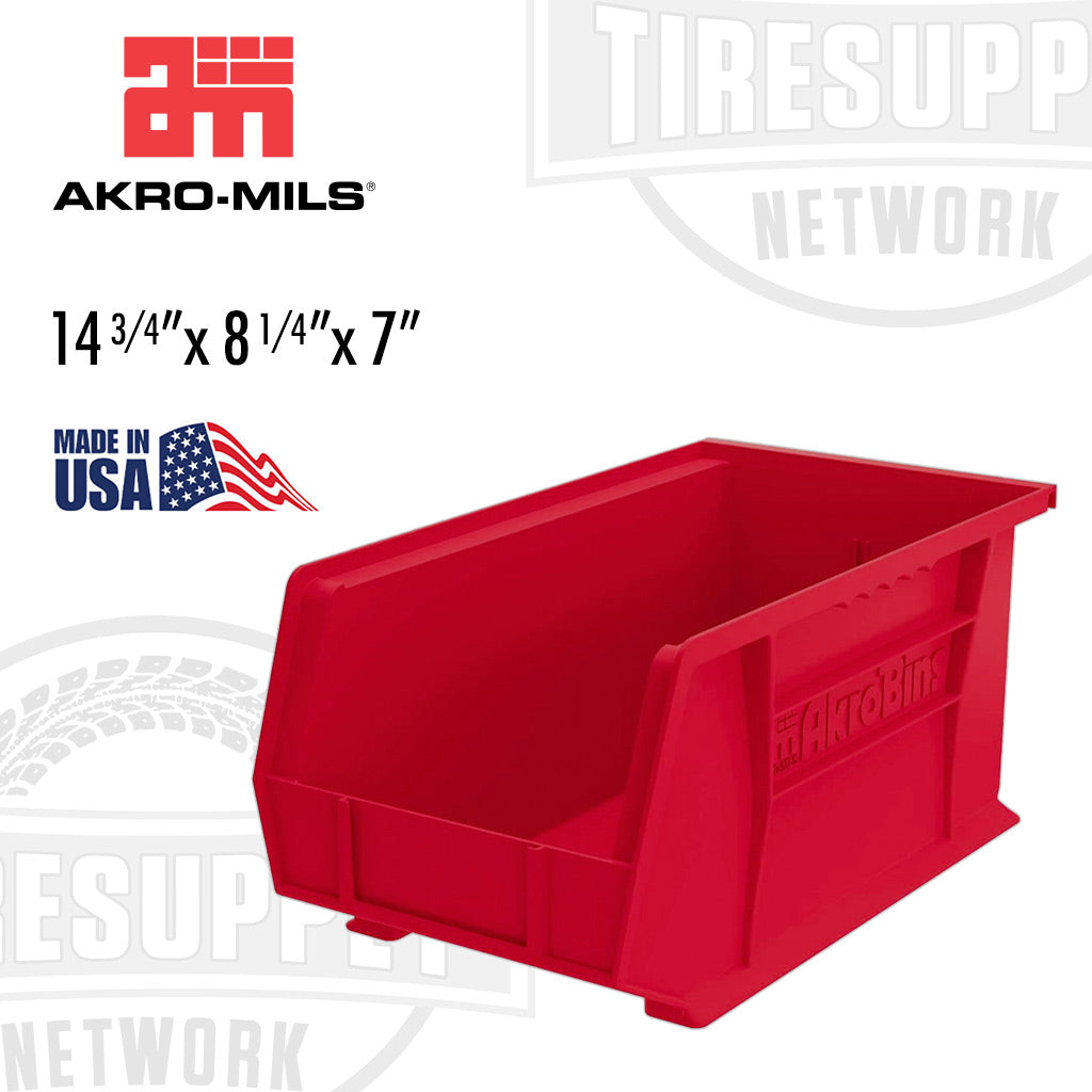 Akro-Mils | AkroBins Plastic Hanging &amp; Stacking Storage Bin 14-3/4″ x 8-1/4″ x 7″ (30240R)