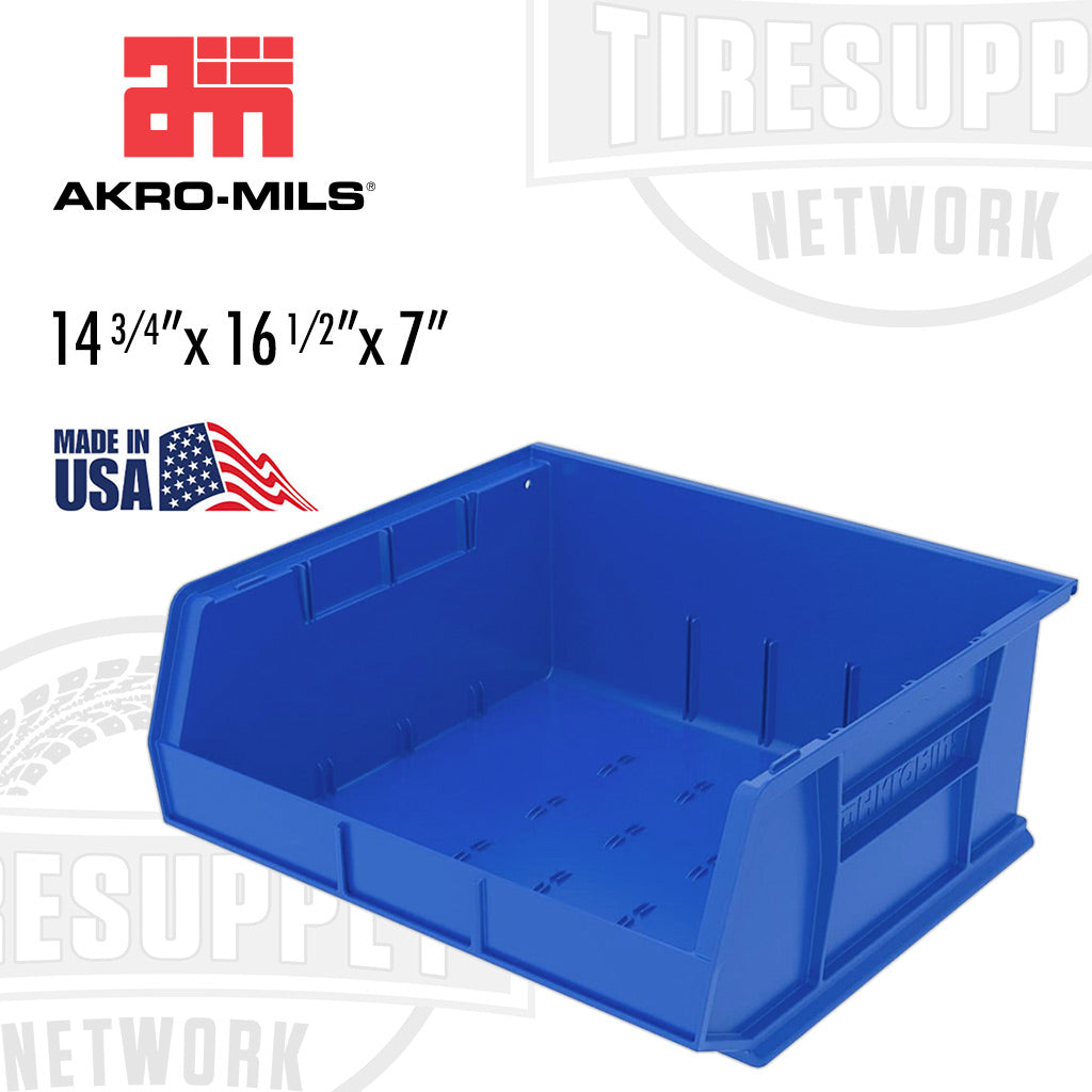 Akro-Mils | AkroBins Plastic Hanging &amp; Stacking Storage Bin 14-3/4″ x 16-1/2″ x 7″ (30250B)