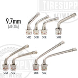 Alcoa O-Ring Seal Bent Metal Valve Stem 9.7mm Hole - Choose Style (TV-54*)