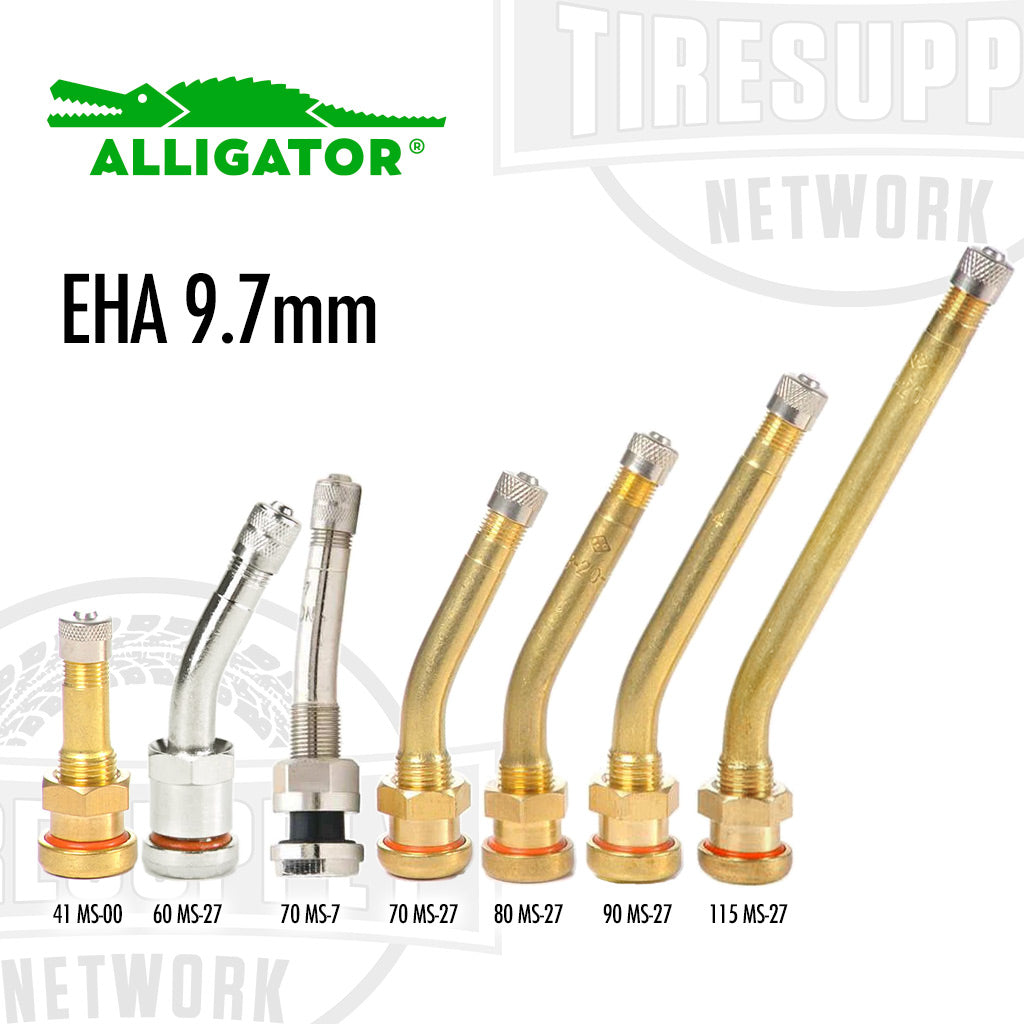 Alligator | EHA 9.7mm Metric Rim Hole Valve Stems - Choose Style (MS-*)