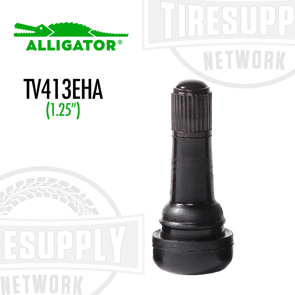 Alligator | 1.25" EHA Rubber Snap-In Valve Stem (TV-413EHA)