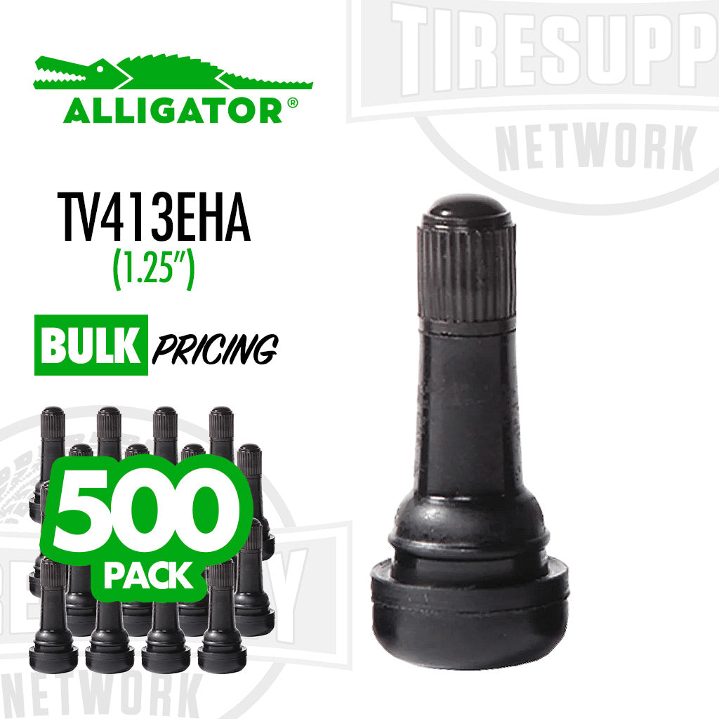 Alligator | 1.25" EHA Rubber Snap-In Valve Stem (TV-413EHA)