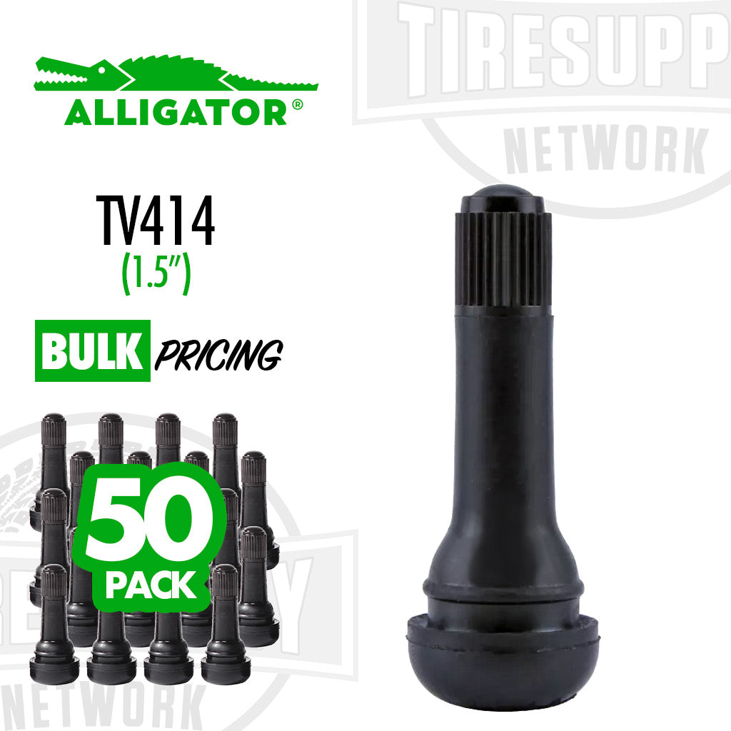 Alligator | 1.5&quot; Rubber Snap-In Valve Stem (TV-414*)