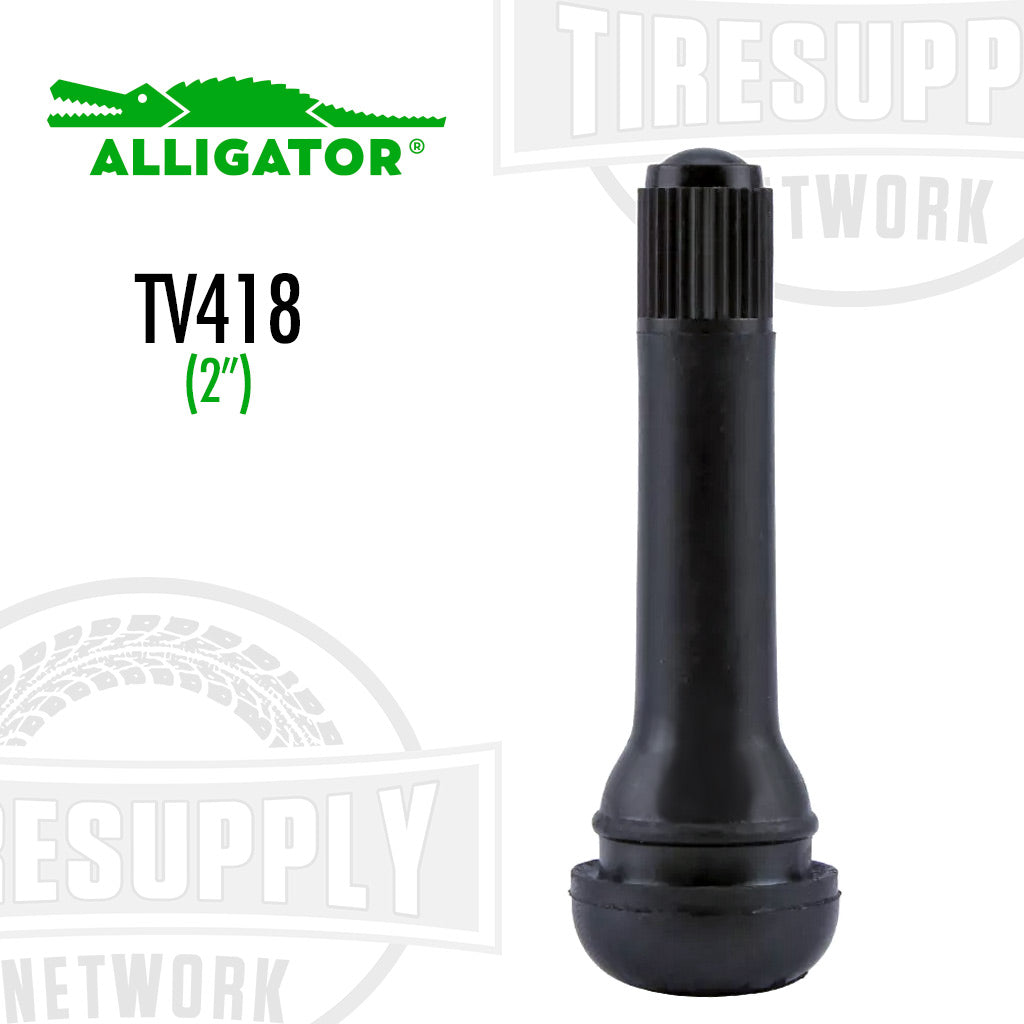 Alligator | 2&quot; Rubber Snap-In Valve Stem (TV-418*)