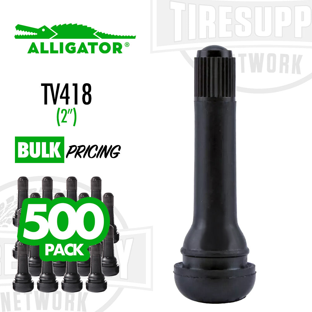 Alligator | 2&quot; Rubber Snap-In Valve Stem (TV-418*)