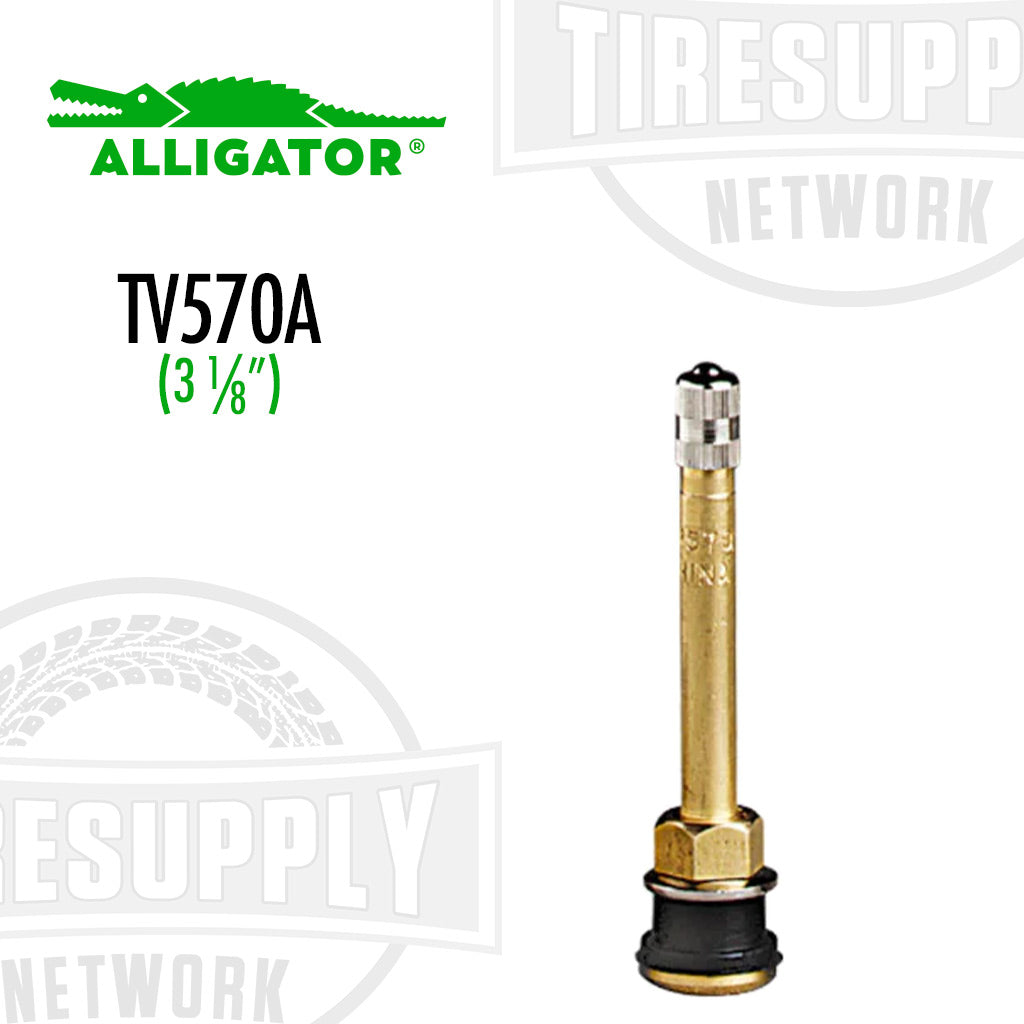 Alligator | EHA .625 Rim Hole Tubeless Truck Metal Valve Stems - Choose Style (TV-57*)