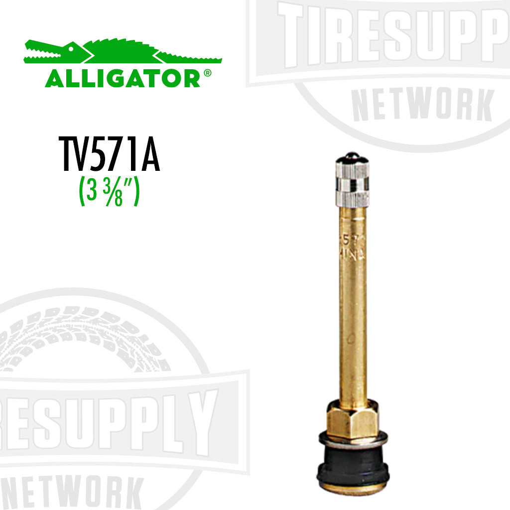 Alligator | EHA .625 Rim Hole Tubeless Truck Metal Valve Stems - Choose Style (TV-57*)