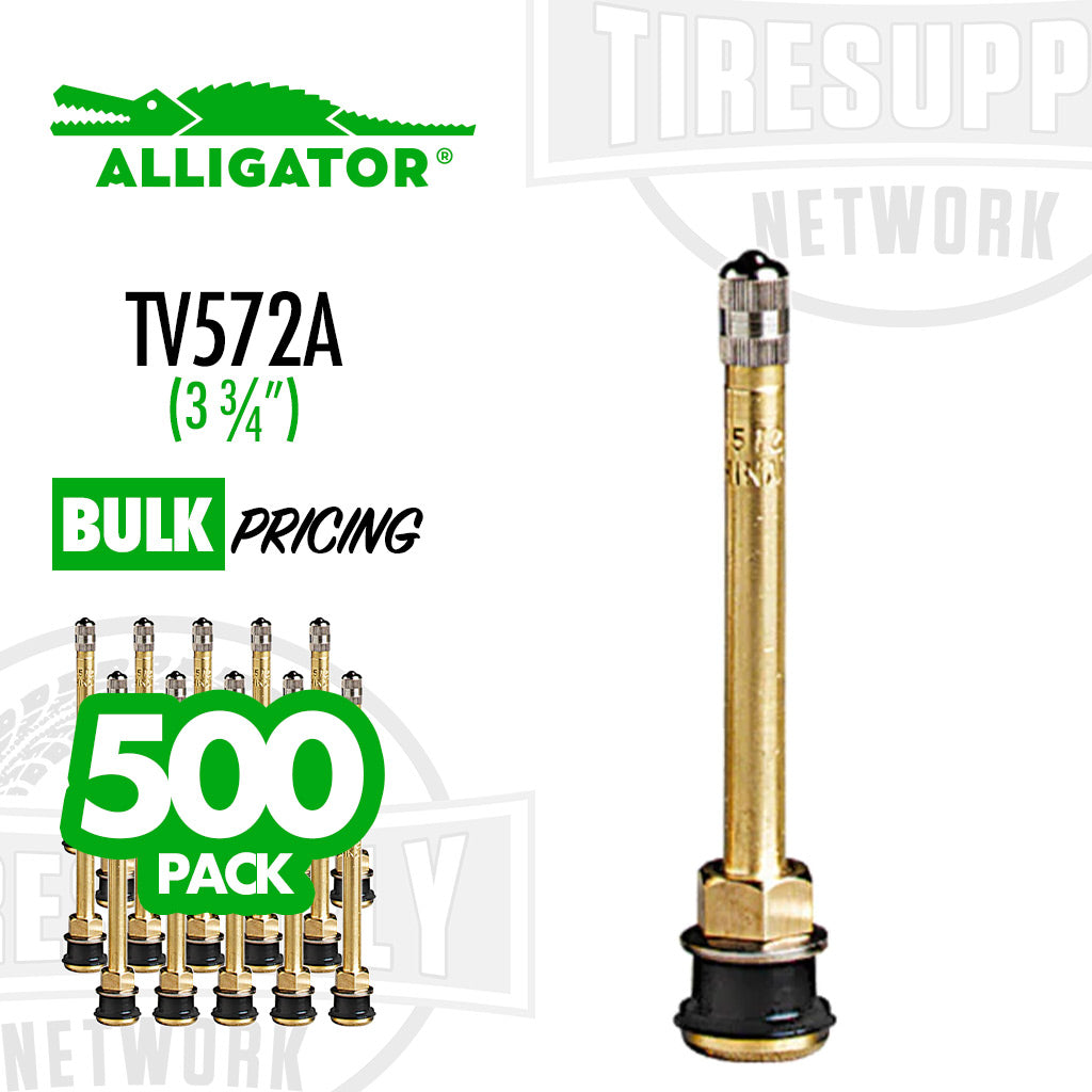 Alligator | EHA .625 Rim Hole Tubeless Truck Metal Valve Stems - Choose Style (TV-57*)