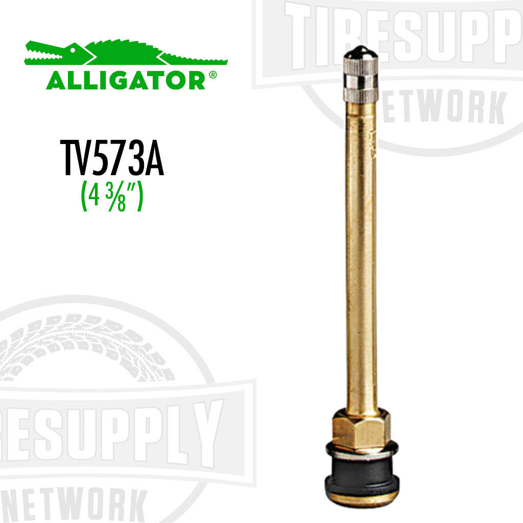 Alligator | EHA .625 Rim Hole Tubeless Truck Metal Valve Stems - Choose Style (TV-57*)