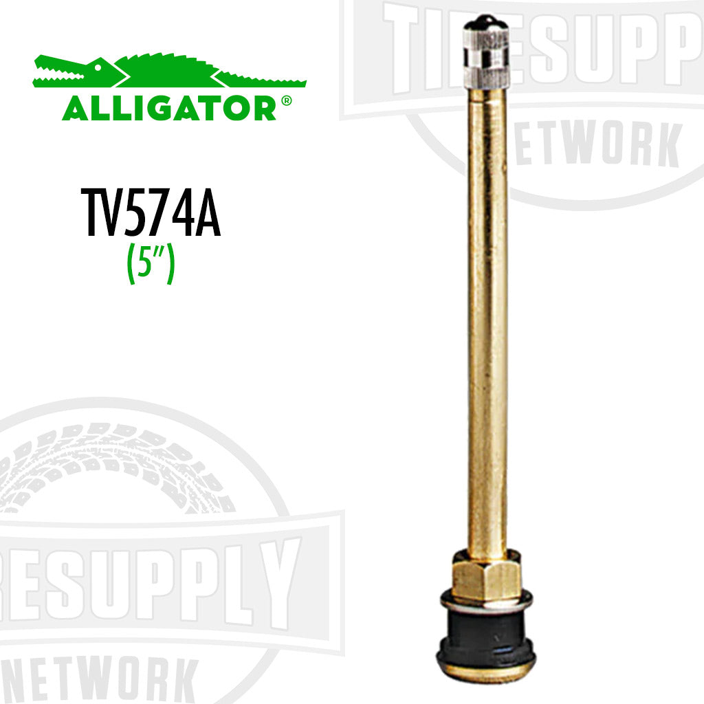 Alligator | EHA .625 Rim Hole Tubeless Truck Metal Valve Stems - Choose Style (TV-57*)