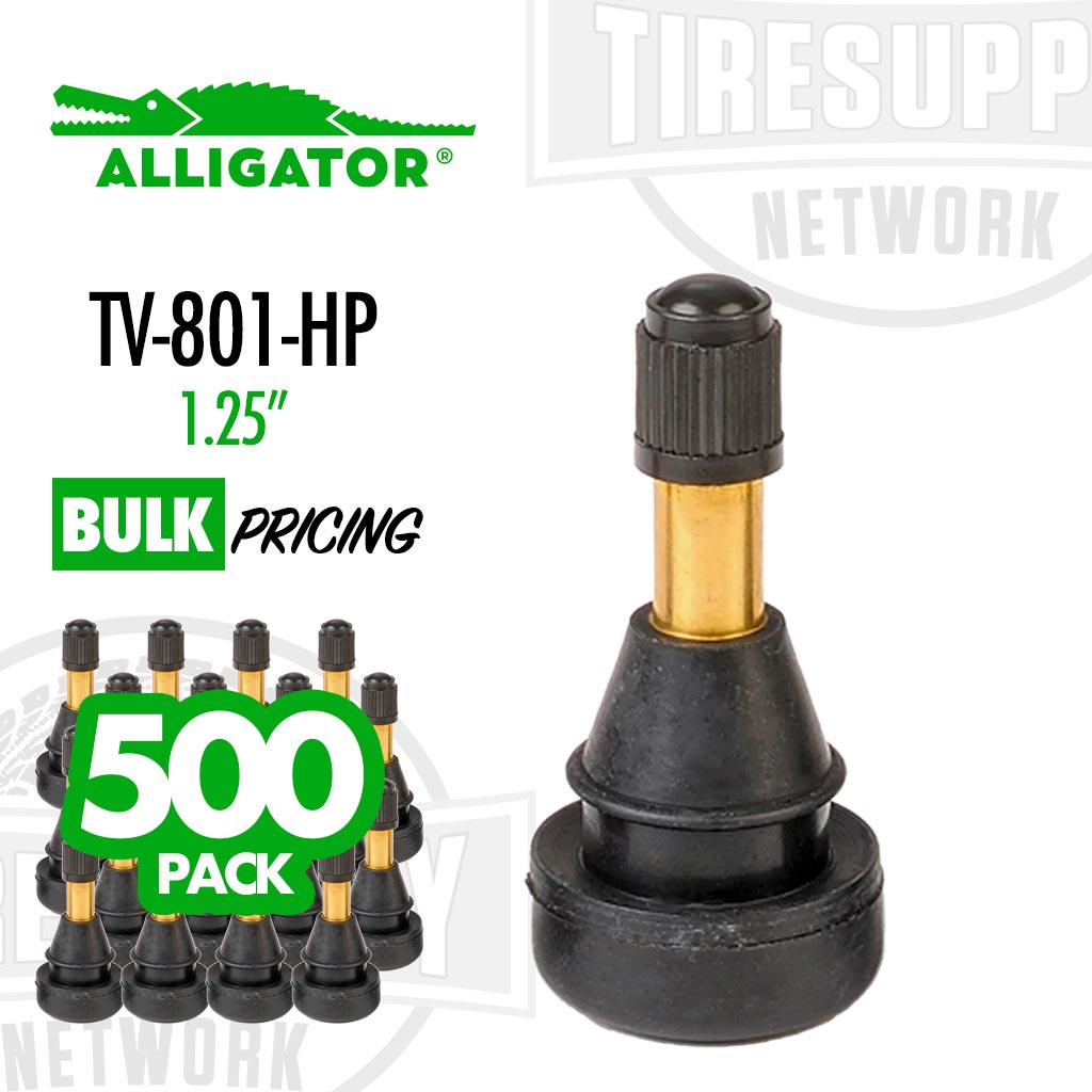 Alligator  EHA High Pressure Snap-in 1.25″ Valve Stem for .625″ Rim H -  Tire Supply Network