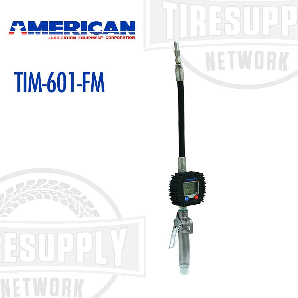 American Lubrication | Digital Meter with Flexible Extension &amp; Manual Non-Drip Tip (TIM-601-FM)