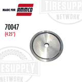Ammco branded backing plate for a brake lathe, 4.25 inches in diameter, displayed on a white background with the Ammco logo and product number 70047.