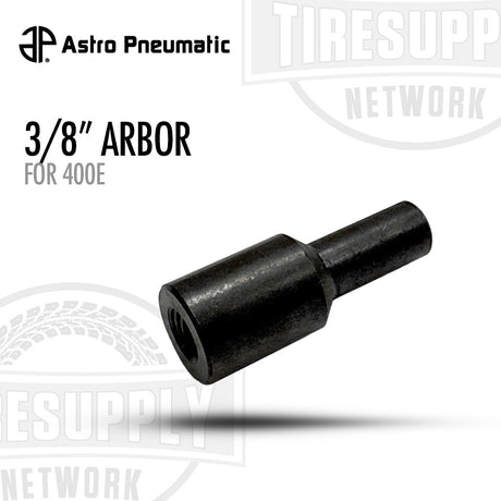 Black 3/8" arbor for 400E with Astro Pneumatic branding on a white background 400E-AR