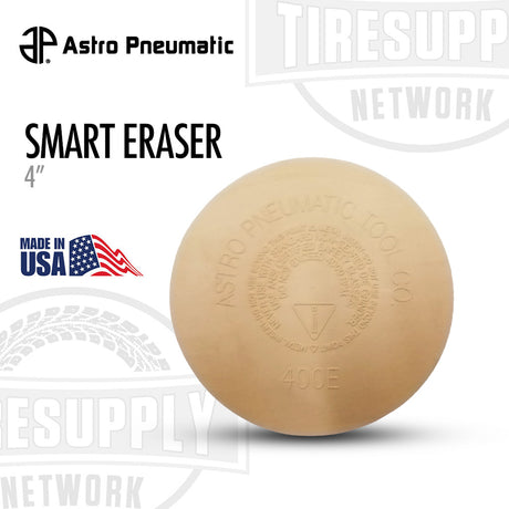 Astro Pneumatic smart eraser on a white background with brand logos. 400E