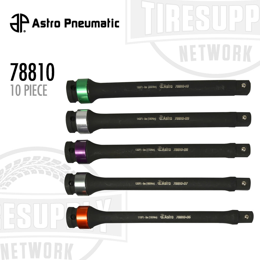 Astro Pneumatic | Torque Limiting 10-Piece Extension Set (78810)